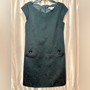 Liz Claiborne Black Textured Mini Dress